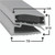 8146589 - Mavrik - 28 in x 66 in 3 Sided Gray PVC Gasket