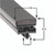 8146700 - Mavrik - 25 in x 71 in 4 Sided Black PVC Gasket