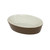 Browne - 564004BR - 9 oz Oval Brown Stoneware Baker