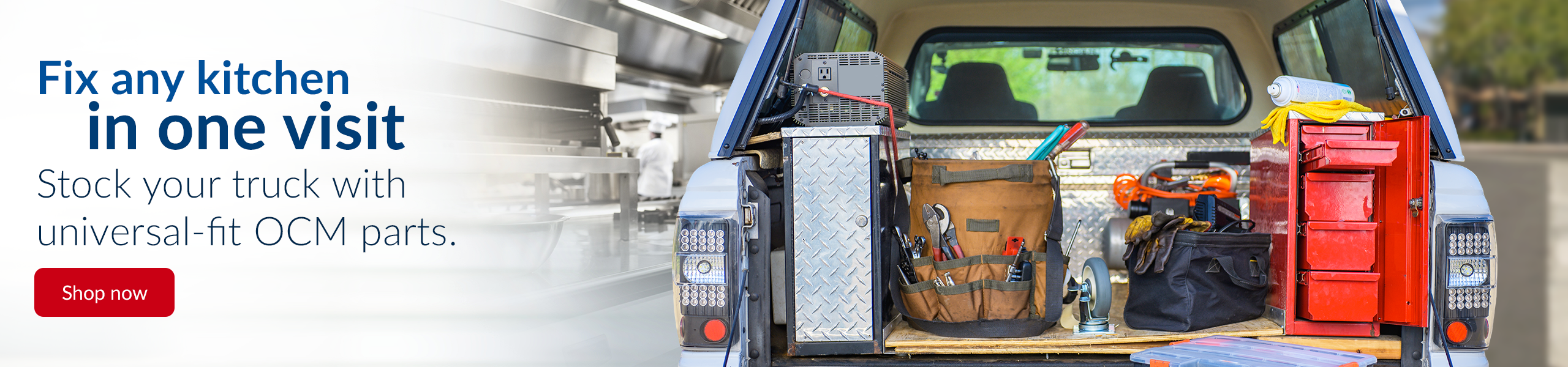 Fix any kitchen in one visit — stock your truck with universal-fit OCM parts. Shop now.