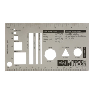Mercer Culinary M33243 Mercer Rules Mini Rule Guide | Allpoints