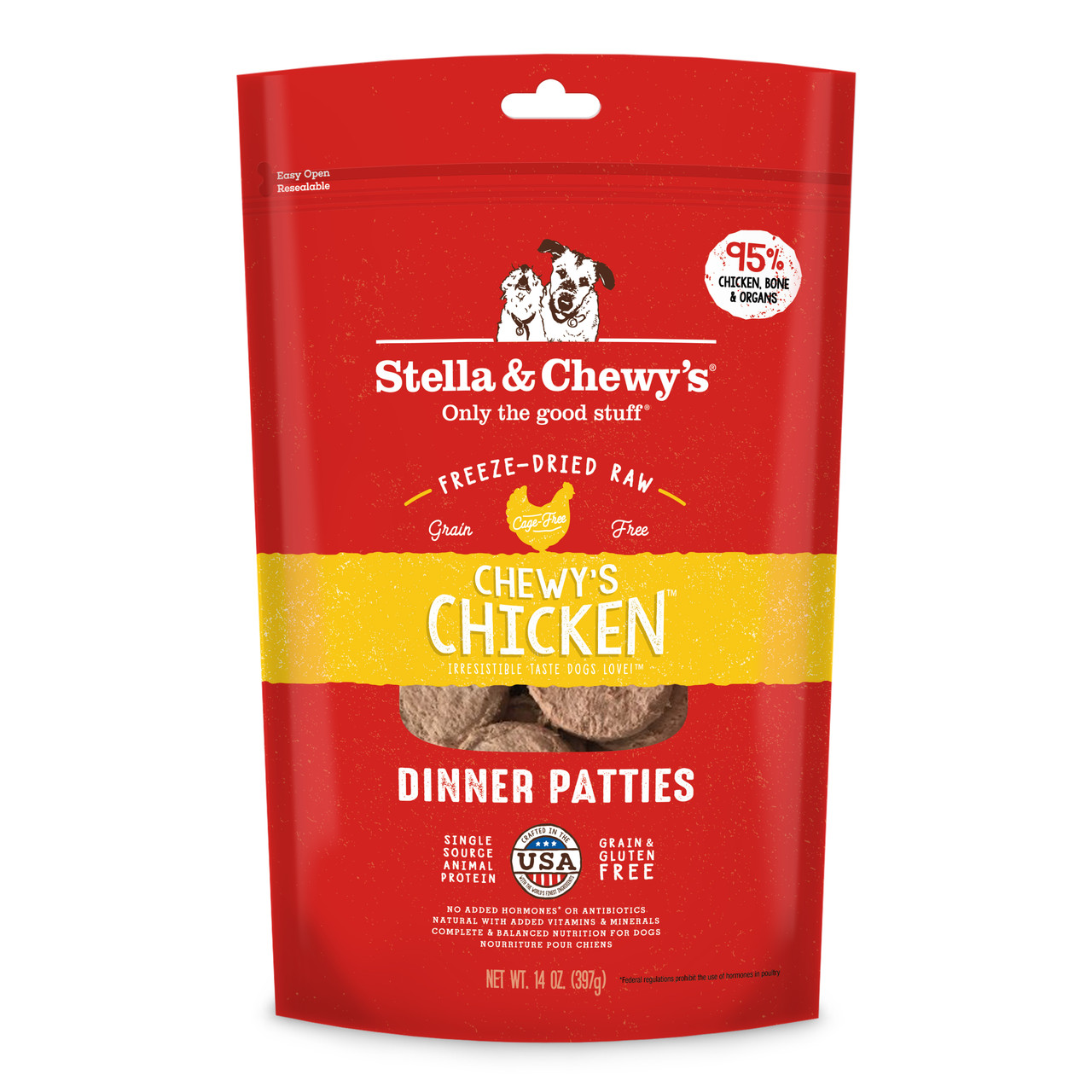Stella and Chewys freeze dried raw dinner patties