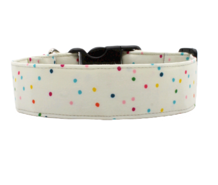 SO FETCH BIRTHDAY CONFETTI DOG COLLAR MEDIUM