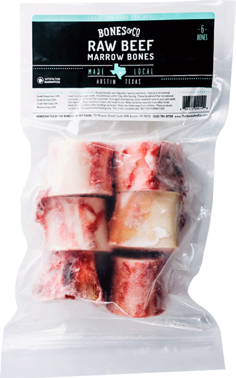 BONES & CO RAW 2" MARROW 6PK