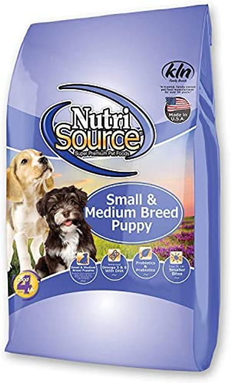 NUTRISOURCE PUPPY SB/MB CHK & RICE 15#