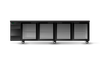 Skope CL.4.GSW BackBar 4 Glass Swing Door CounterLine Fridge - White