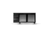 Skope SL.2.GSW.T BackBar 2 Glass Swing Door SlimLine Fridge - Tropical - Black - Special Order