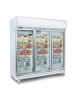 Bromic UF1500LF 1507L LED Three Flat Glass Door Display Freezer