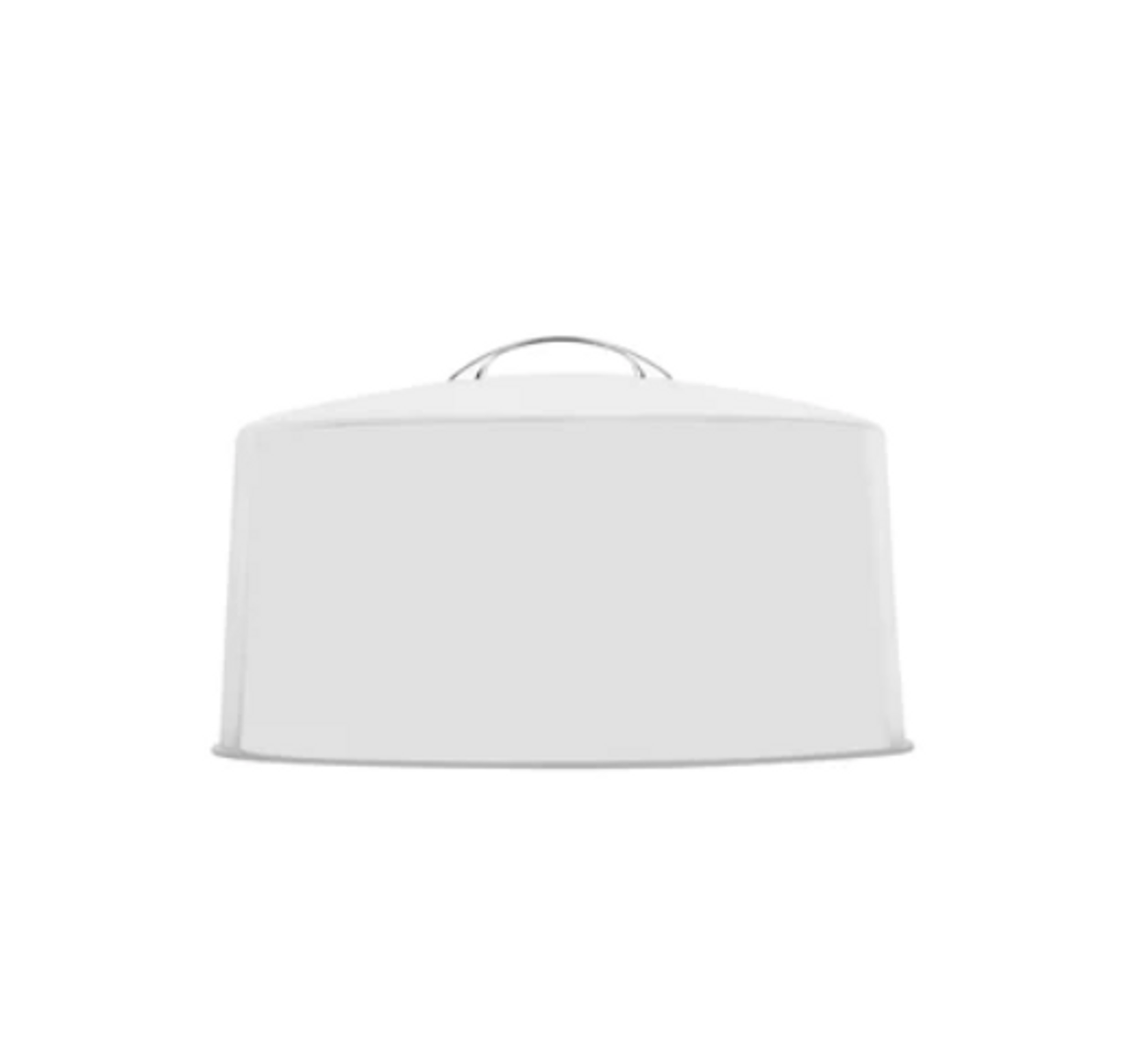 Cake Cover Acrylic Flat Top Chrome Handle 30x14
