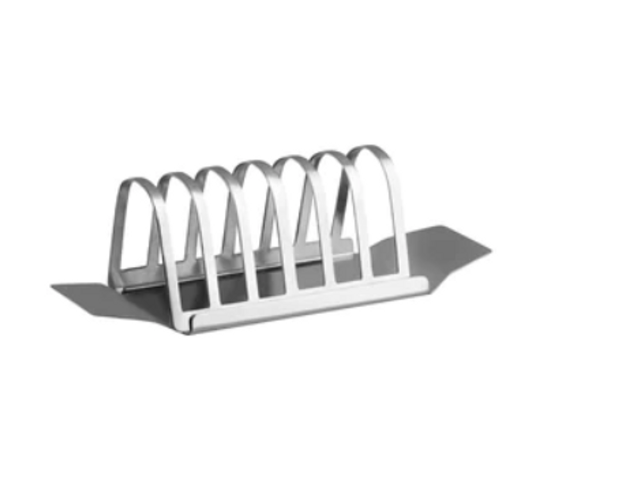 Toast Rack Stainless Steel with Base 6 Slice