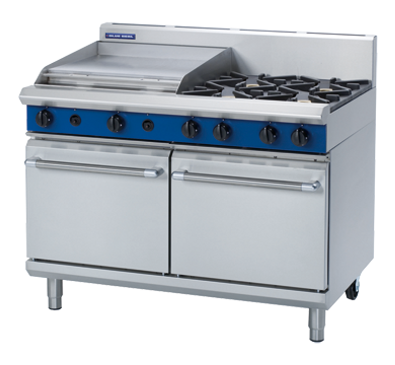 Blue Seal Evolution Series G528B - 1200mm Gas Range Double Static Oven