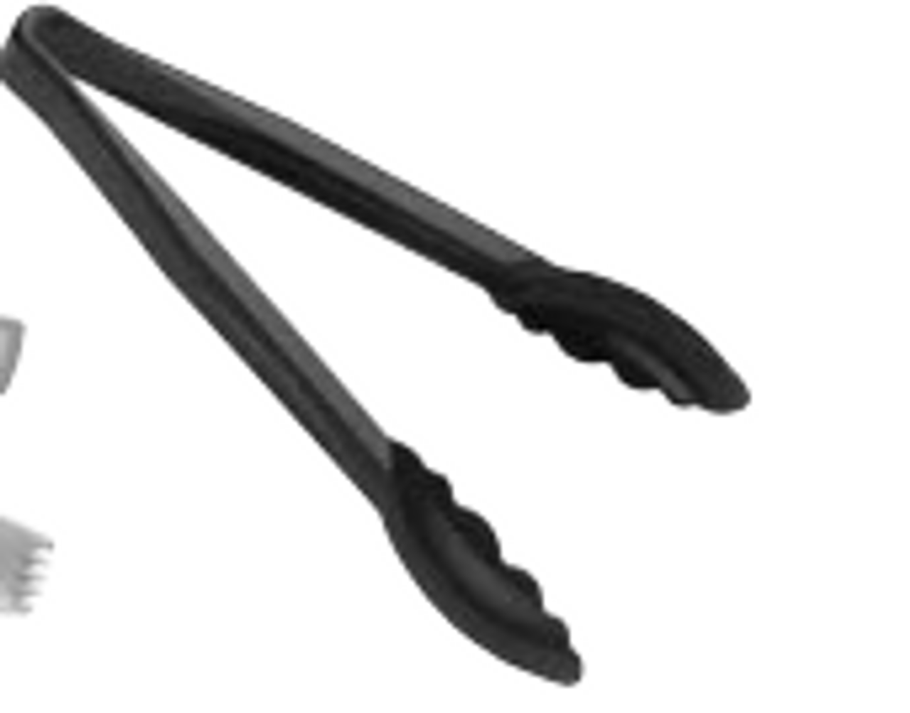 Tong Poly Black 15cm Flat Grip