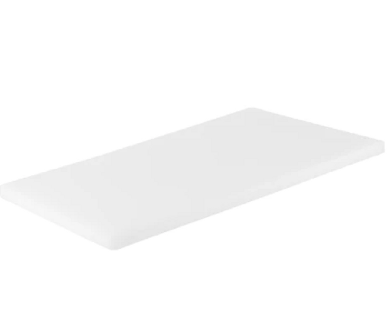 White polyethylene cutting board