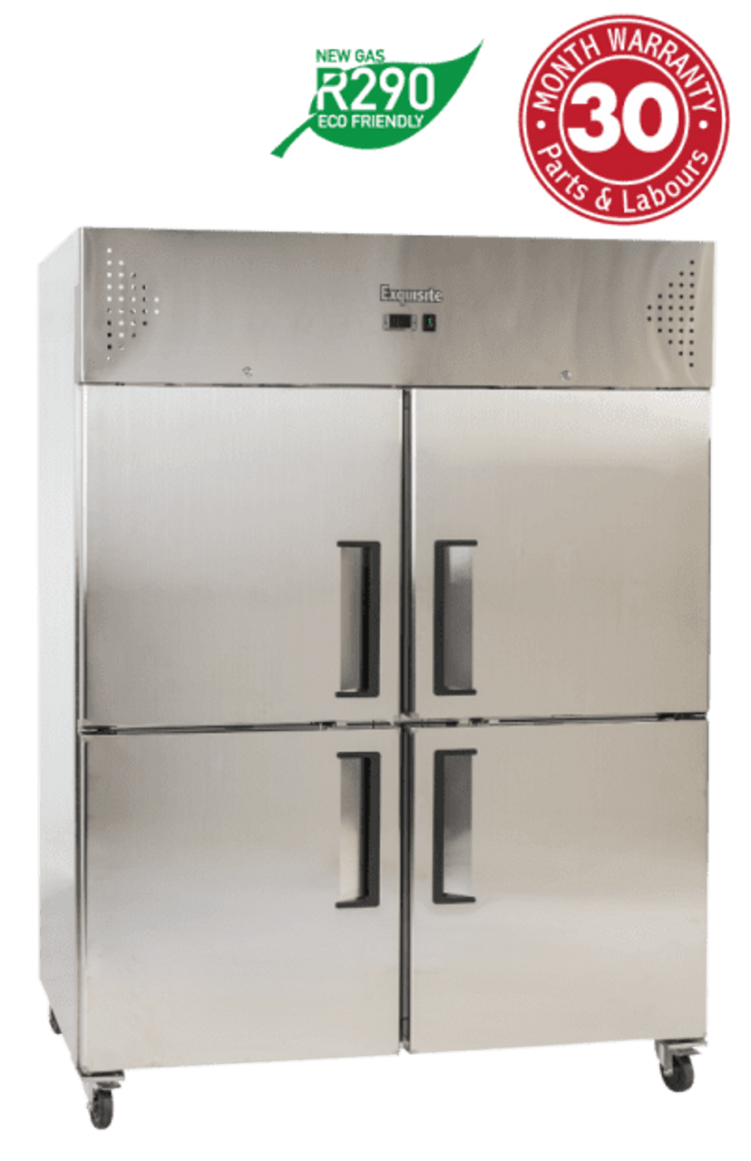 Exquisite GSC1412H Two Split Solid Doors Upright Storage Refrigerators