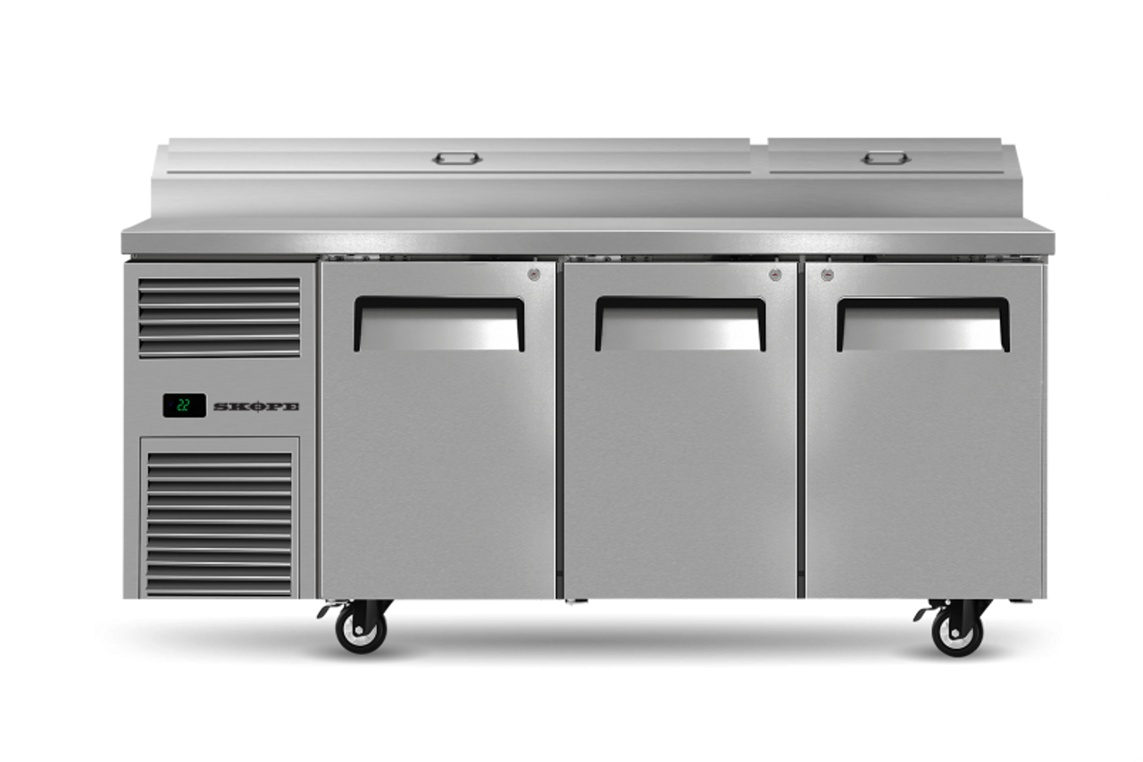 RF8.PPZ.3.SD 3 Solid Door GN Pizza Preparation Fridge