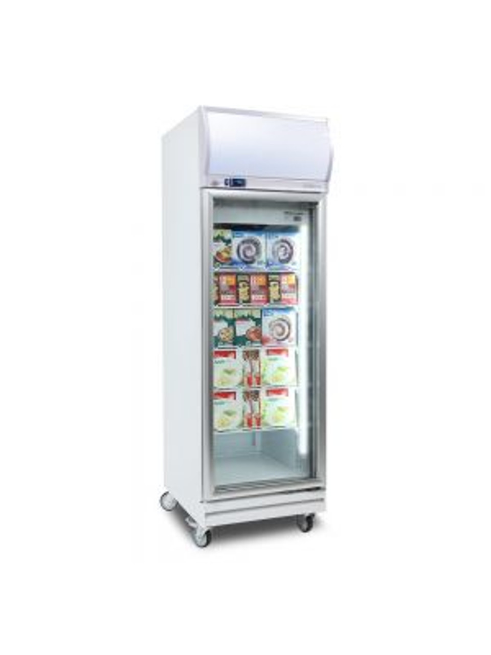 Bromic UF0500LF 444L LED Single Flat Glass Door Display Freezer