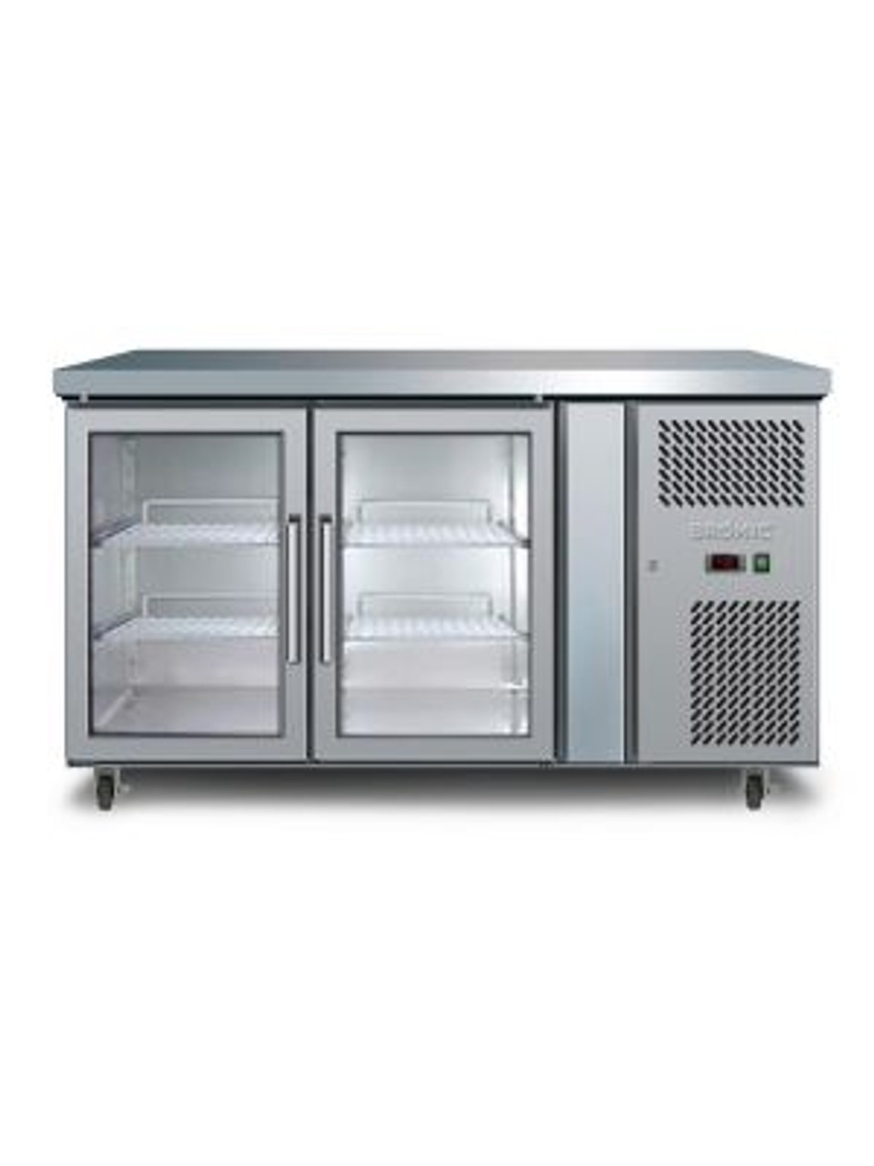 Bromic UBC1360GD 282L Underbench Two Door Display Refrigerator