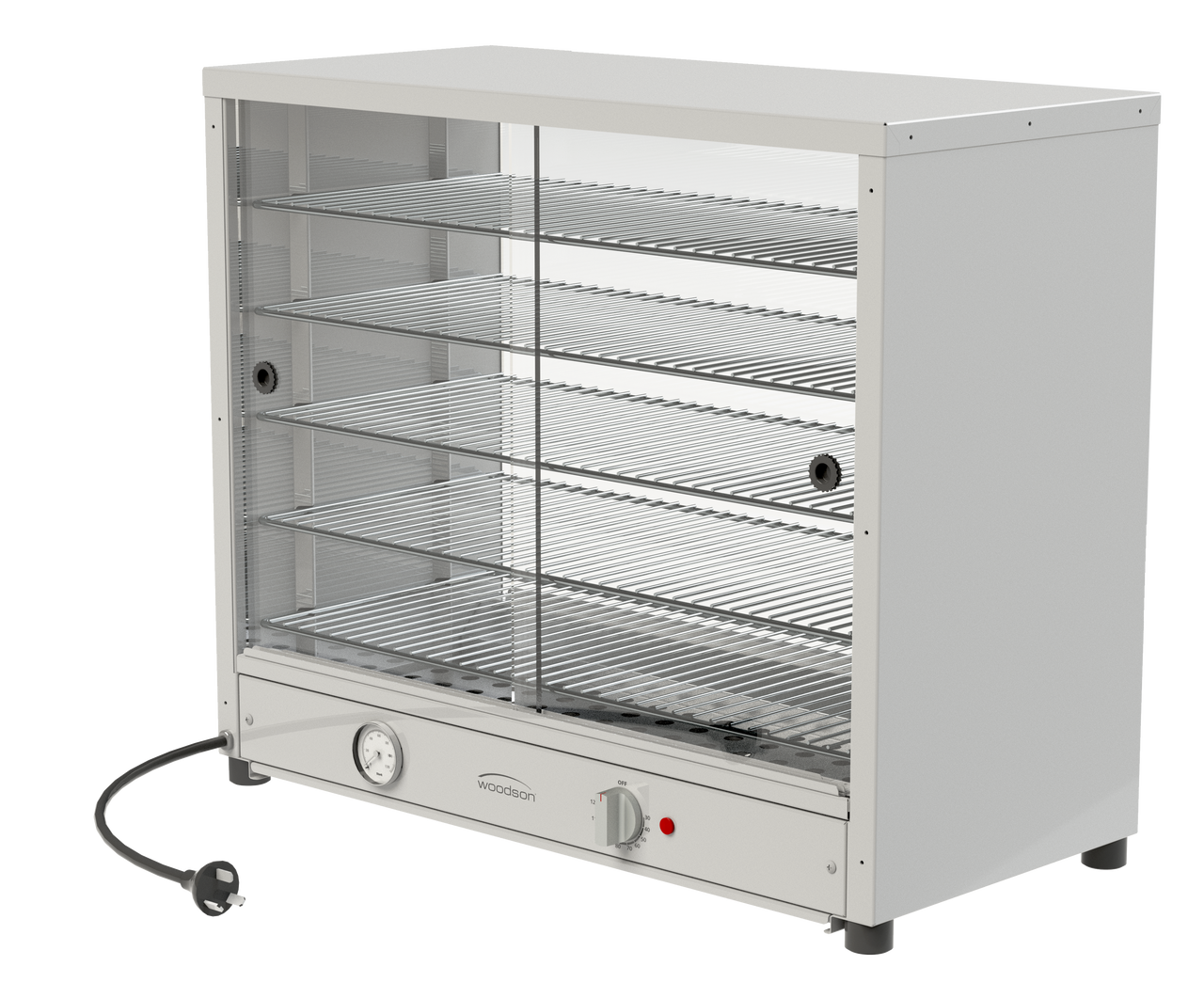 Woodson W.PIA100G Pie Display with Glass Doors - 100 Pie Capacity