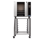 Turbofan E32T4/2C - 2 x E32T4 Electric Convection Ovens Double Stacked with castor base stand