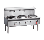 Cobra CW3H-CDD - 1800mm Gas Waterless Wok with 1 Chimney burner and 2 Duckbill burners