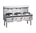 Cobra CW3H-CCC - 1800mm Gas Waterless Wok with 3 Chimney burners