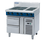 Blue Seal Evolution Series E516D-RB - 900mm Electric Cooktop  Refrigerated Base