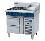 Blue Seal Evolution Series G516C-RB - 900mm Gas Cooktop  Refrigerated Base