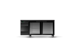 Skope SL.2.GSW.T BackBar 2 Glass Swing Door SlimLine Fridge - Tropical - Black - Special Order Skope SL.2.GSW.T BackBar 2 Glass Swing Door SlimLine Fridge - Tropical - Black - Special Order