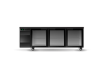 Skope SL.3.GSW.T BackBar 3 Glass Swing Door SlimLine Fridge - Tropical - Black - Special Order Skope SL.3.GSW.T BackBar 3 Glass Swing Door SlimLine Fridge - Tropical - Black - Special Order