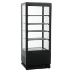 Exquisite CTD100 Four Sided Glass Counter Top Display Refrigerators Black with 2 corner LED Exquisite CTD100 Four Sided Glass Counter Top Display Refrigerators Black with 2 corner LED