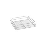 Glass Basket 17 x 14" Low Side - White