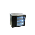 Williams HB1RGB Boronia - One Door Black Colorbond Remote Back Bar Counter Display Refrigerator
