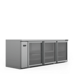 Williams HB3RGS Boronia - Three Door Stainless Steel Remote Back Bar Counter Display Refrigerator