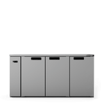 Williams HC3RSS Cameo - Three Door Stainless Steel Remote Back Bar Counter Display Refrigerator