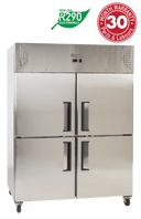 Exquisite GSC1412H Two Split Solid Doors Upright Storage Refrigerators Exquisite GSC1412H Two Split Solid Doors Upright Storage Refrigerators