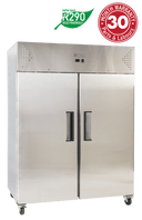 Exquisite GSF1410H Two Solid Doors Upright Storage Freezers Exquisite GSF1410H Two Solid Doors Upright Storage Freezers