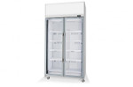 TME1000N-AC TME Activecore 2 Glass Door Display or Storage Fridge, Lit Sign
