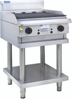 Luus CS-6C 600mm Chargrill with legs & shelf