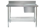 Simply Stainless SS05.1500.R Sink Bench with Splashback Simply Stainless SS05.1500.R Sink Bench with Splashback