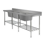 Simply Stainless SS24.2400.TB Triple Bowl Sink Bench Simply Stainless SS24.2400.TB Triple Bowl Sink Bench