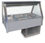 Roband EFX23RD Straight Glass Refrigerated Display Bar - Piped and Foamed only (no motor), 6 pans