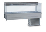 Roband SFX25RD Square Glass Refrigerated Display Bar - Piped and Foamed only (no motor), 10 pans