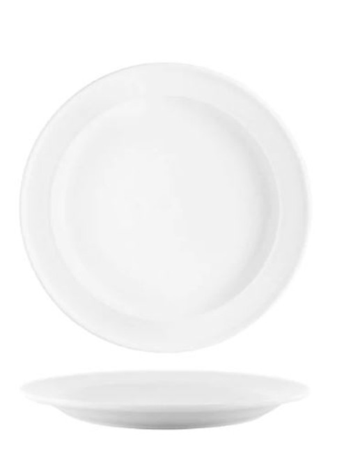 Vitro 2 Round Plate Rolled Edge 165mm White