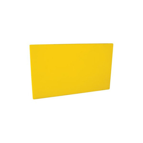 Yellow polyethylene cutting board