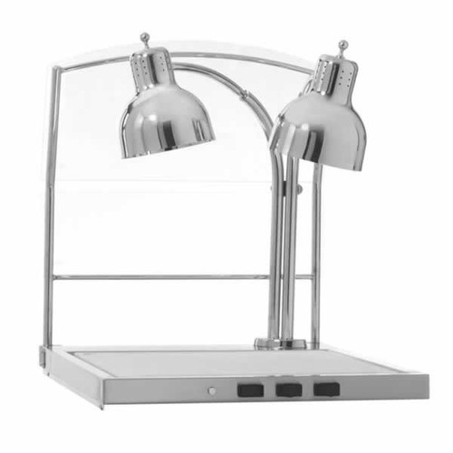 Alto Shaam Cs-200 Halo Heat 2 Lamp Carving Station W Sneeze Guard
