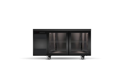 Skope CL.2.GSL BackBar 2 Glass Sliding Door CounterLine Fridge - White - Special Order
