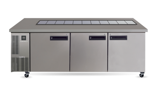 PG800Prepr Pegasus 3 Solid Door 2/1 Preparation GN Fridge Remote - White