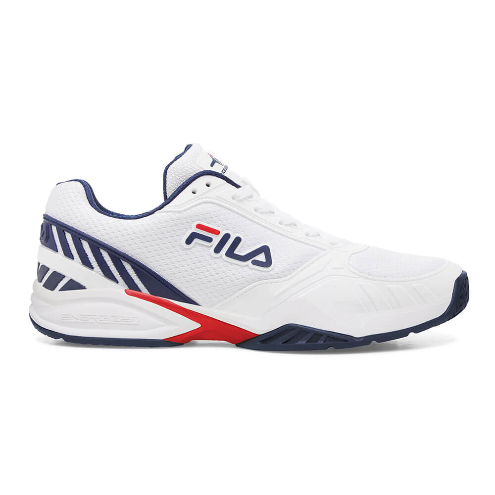  FILA Men's AXILUS 2 Energized Sneaker, White Navy RED, 7