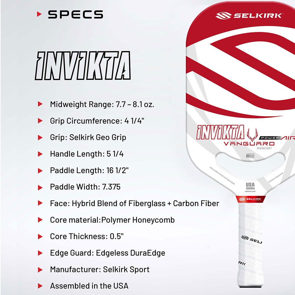 VANGUARD Power Air Invikta Paddle | Fast, Free Shipping!