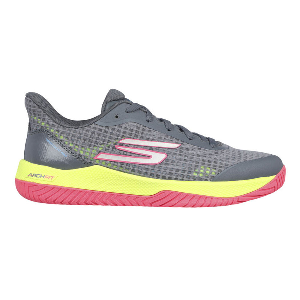 Skechers Women's Viper Court-Athletic Indoor Outdoor Pickleball Shoes with  Arch Fit Support Sneakers, Grey/Pink 2, 5 : : Clothing, Shoes &  Accessories